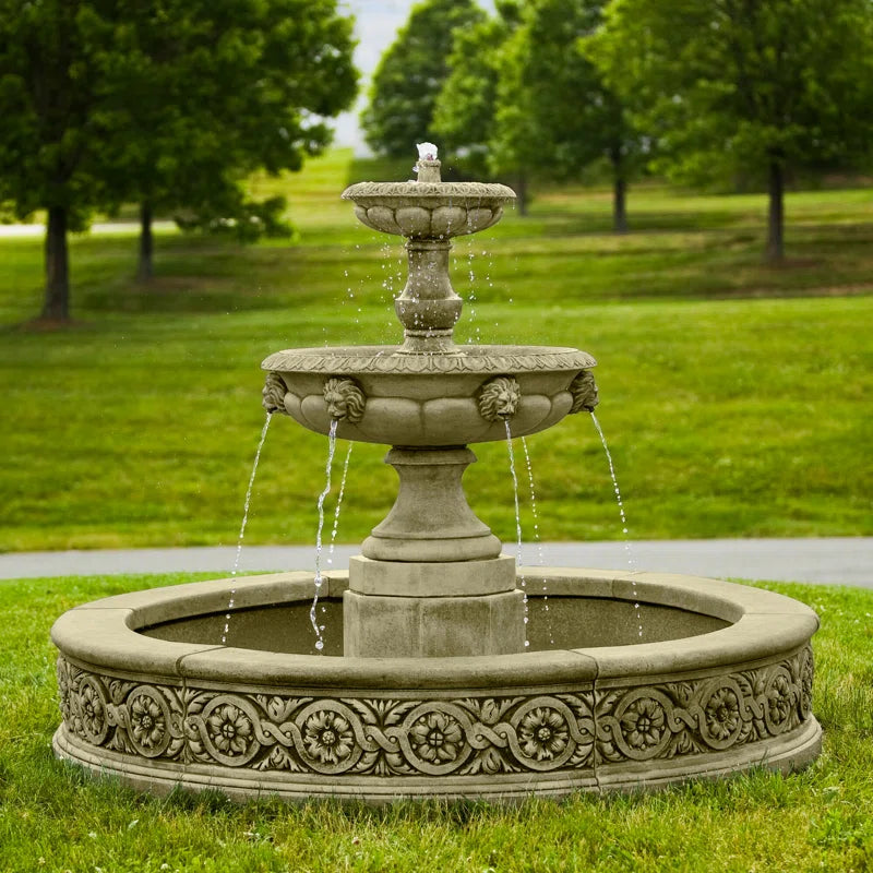 Parisienne Hand Crafted Weather Resistant Floor Fountain