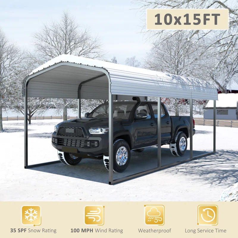 Steel Carport, Galvanized Multiple Sizes