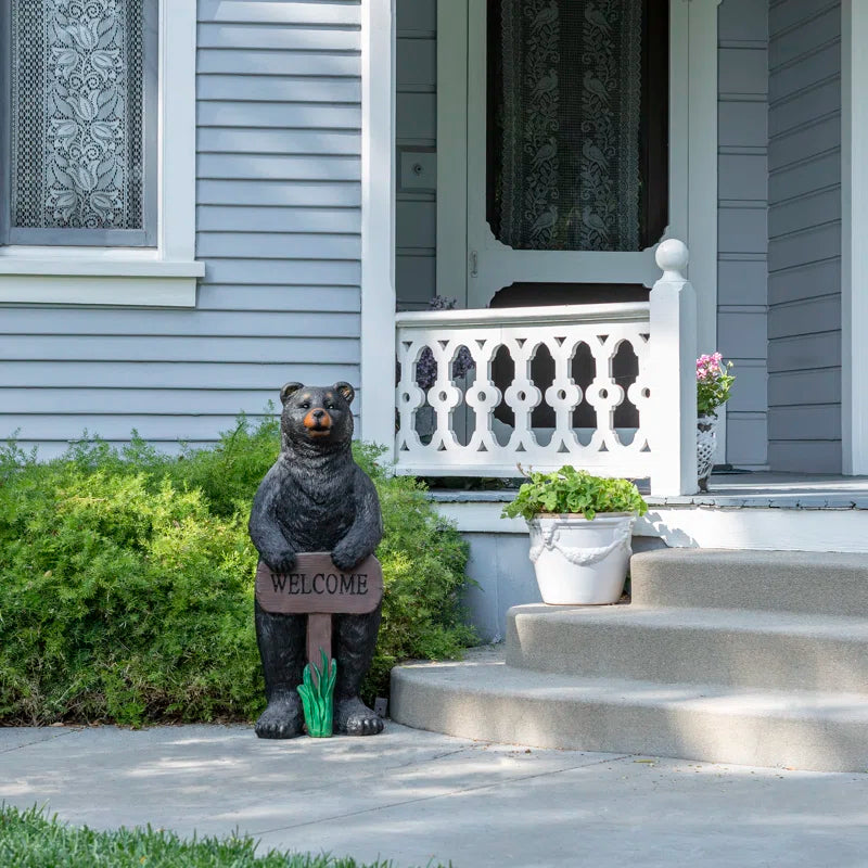 Millican Bear No Durability Features Plastic Garden Statue