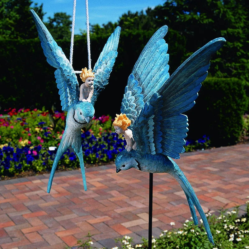 Thumbelina Garden Statue with Hanging