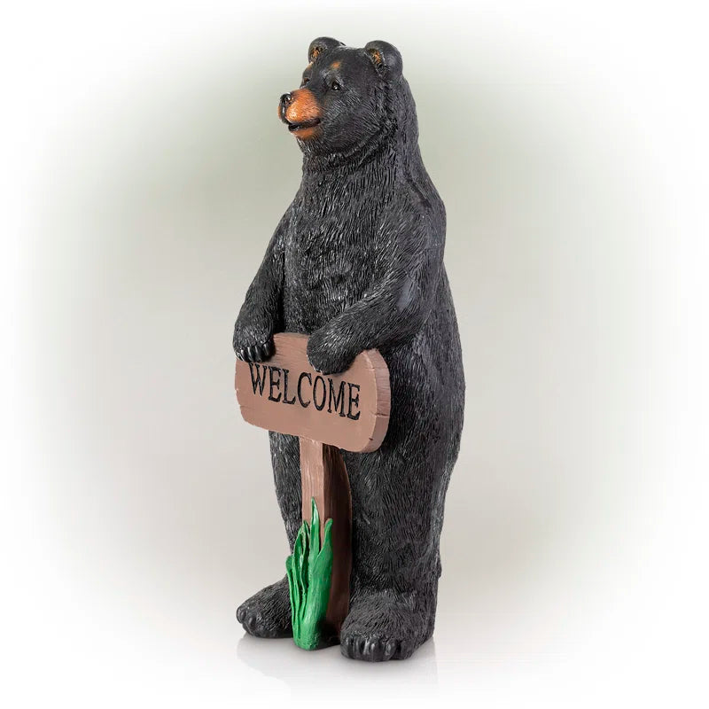 Millican Bear No Durability Features Plastic Garden Statue