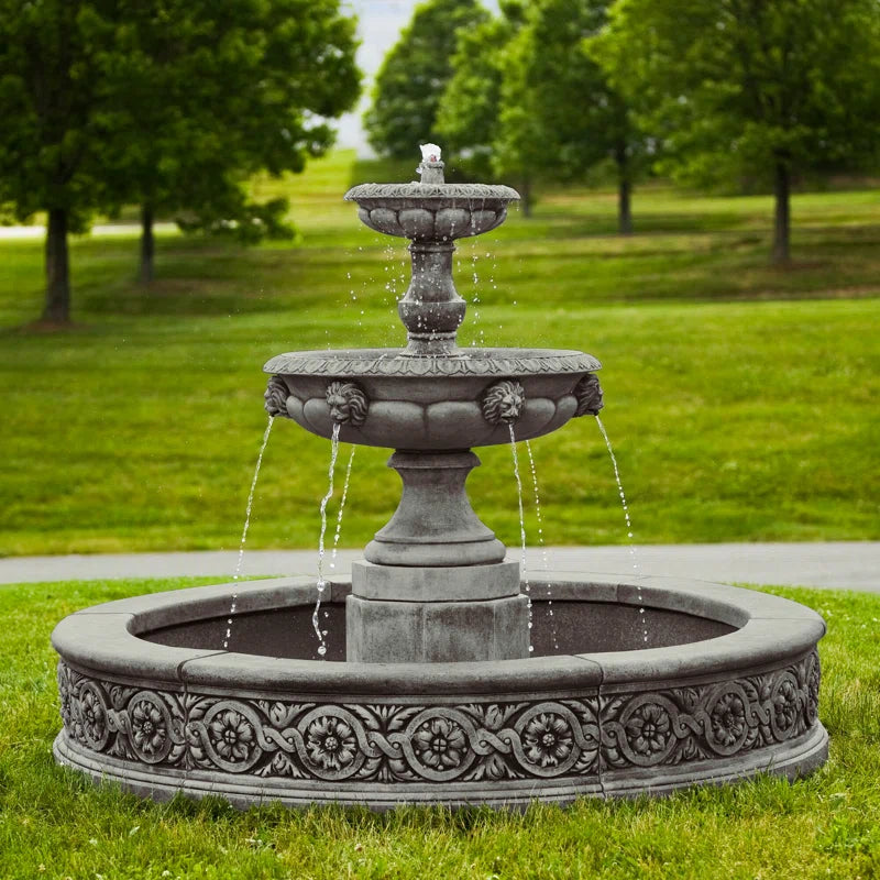 Parisienne Hand Crafted Weather Resistant Floor Fountain