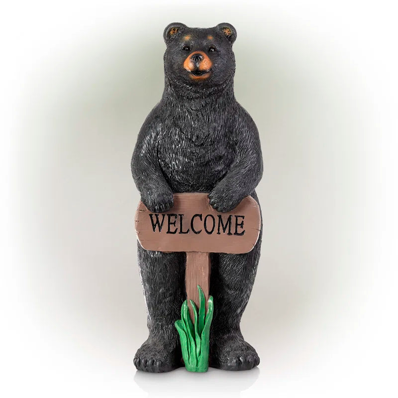 Millican Bear No Durability Features Plastic Garden Statue