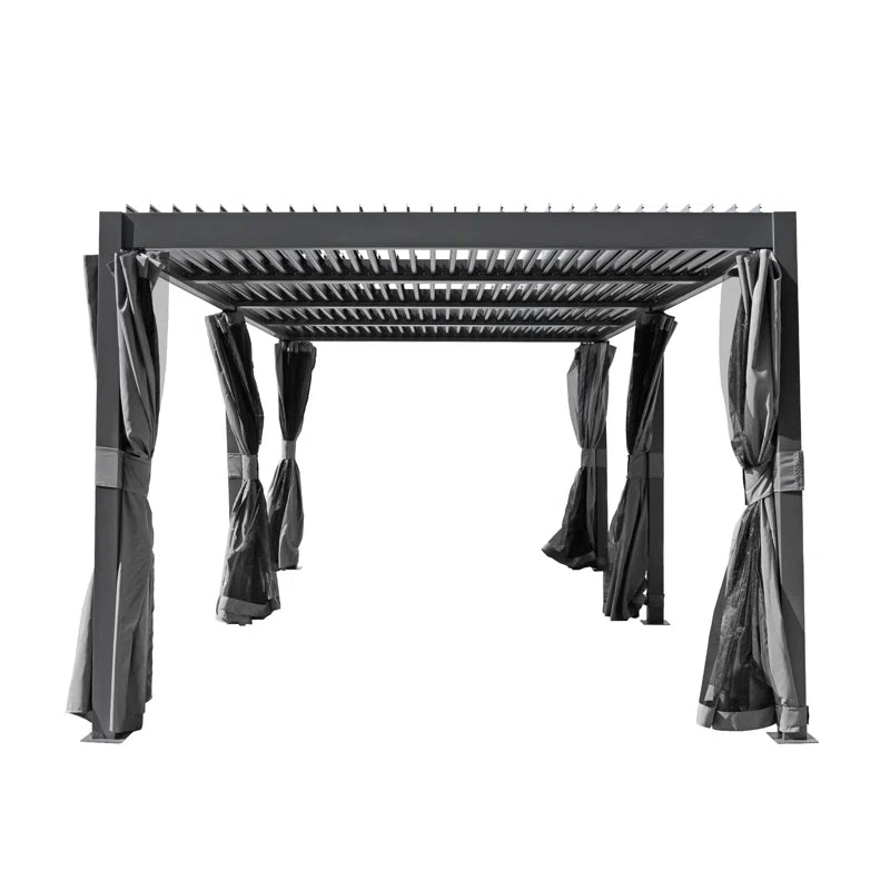Outdoor Louvered Aluminum Pergola