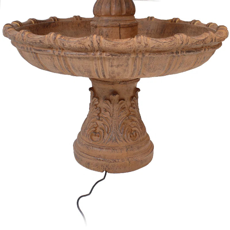 Dunston Tiered Ball Traditional Resin 4-Tier Outdoor Water Fountain