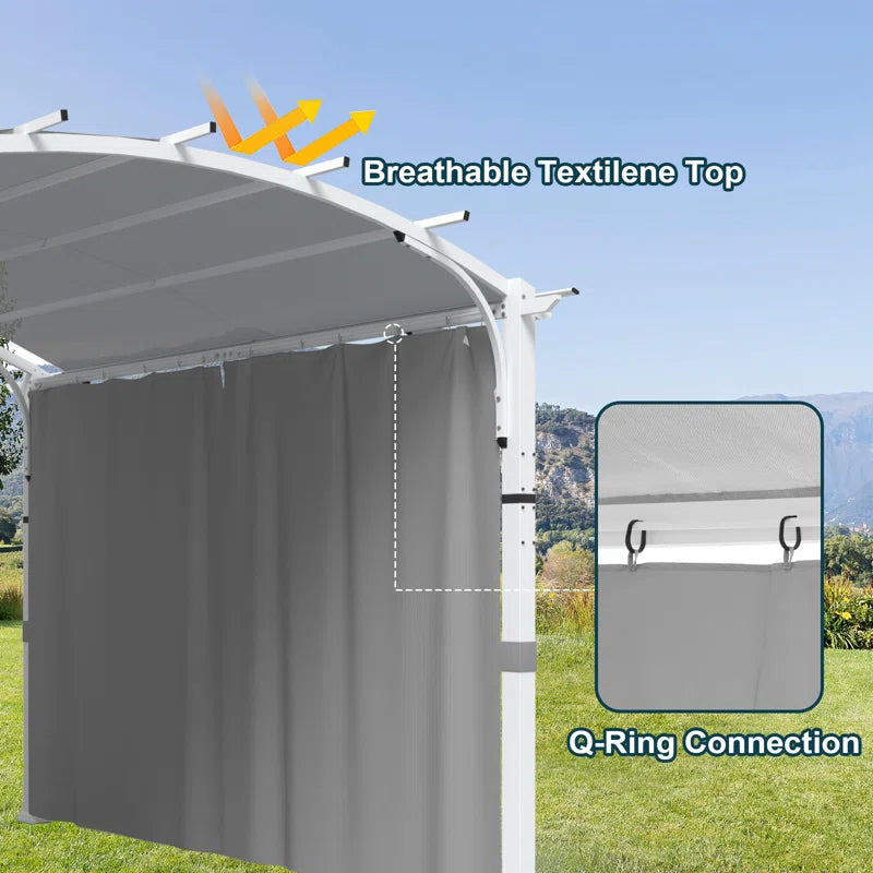 11 Ft. W X 11 Ft. D Pergola with Canopy