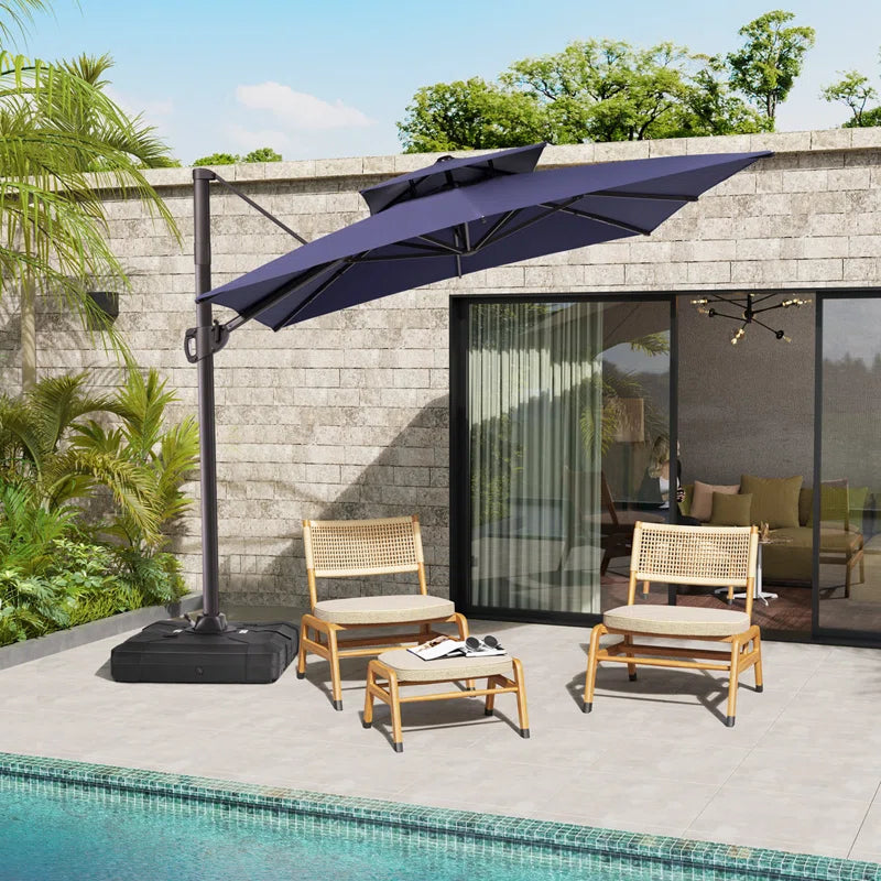 Jauhen 129'' X 105'' Rectangular Cantilever Umbrella