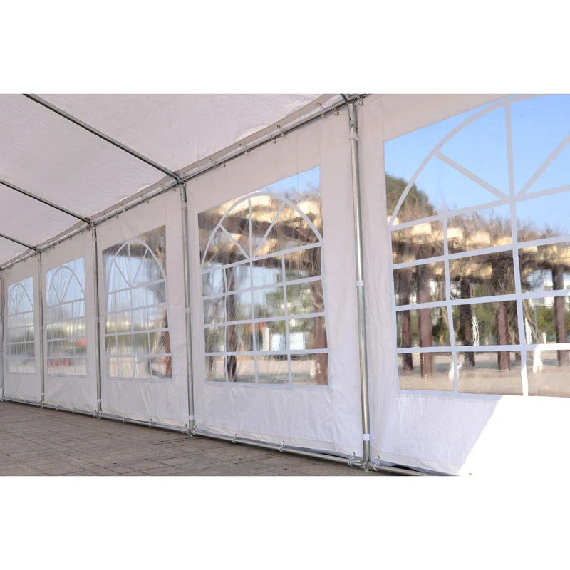 Heavy Duty Carport & Party Tent with Removable Sidewalls and Double Doors, Large Canopy Tent, Sun Shade Shelter, for Parties, Wedding, Outdoor Events, BBQ