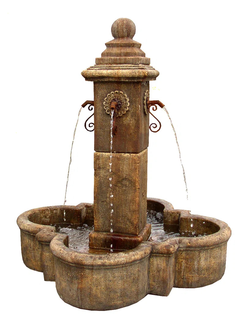 Provence Plaza Cast Stone Fountain
