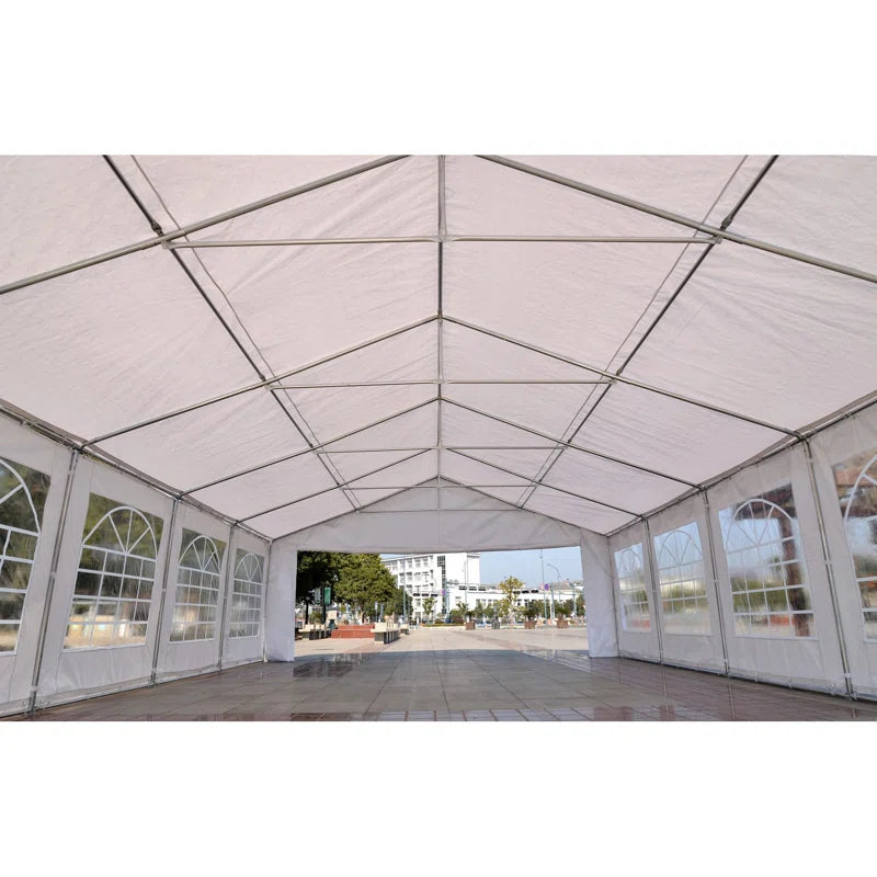 Heavy Duty Carport & Party Tent with Removable Sidewalls and Double Doors, Large Canopy Tent, Sun Shade Shelter, for Parties, Wedding, Outdoor Events, BBQ