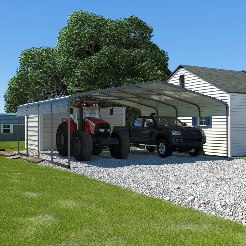 Steel Carport, Galvanized Multiple Sizes