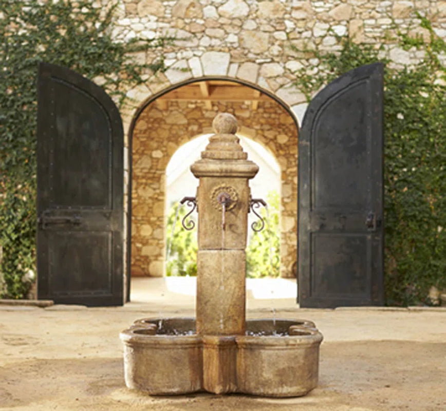 Provence Plaza Cast Stone Fountain