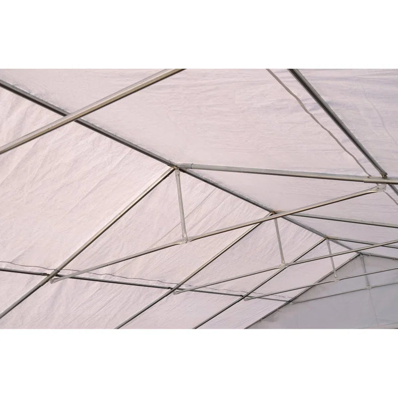 Heavy Duty Carport & Party Tent with Removable Sidewalls and Double Doors, Large Canopy Tent, Sun Shade Shelter, for Parties, Wedding, Outdoor Events, BBQ