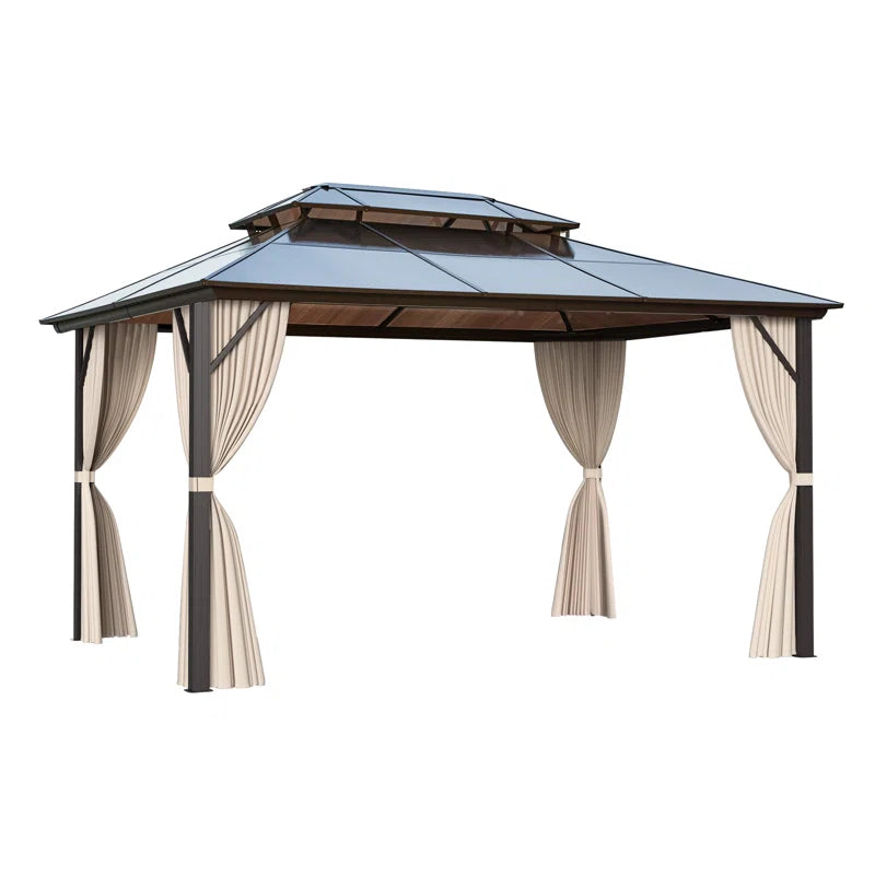 10 FT X 13 FT Aluminum Patio Hardtop Gazebo