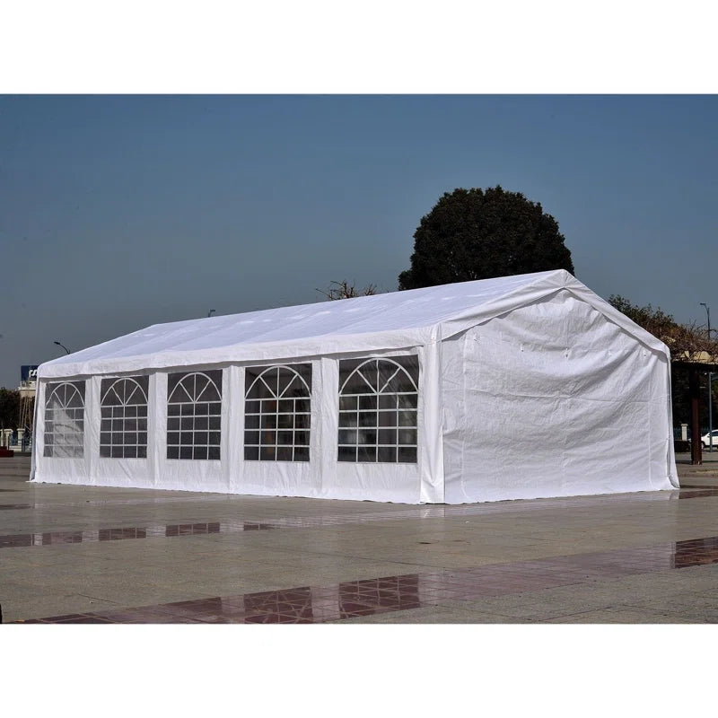 Heavy Duty Carport & Party Tent with Removable Sidewalls and Double Doors, Large Canopy Tent, Sun Shade Shelter, for Parties, Wedding, Outdoor Events, BBQ