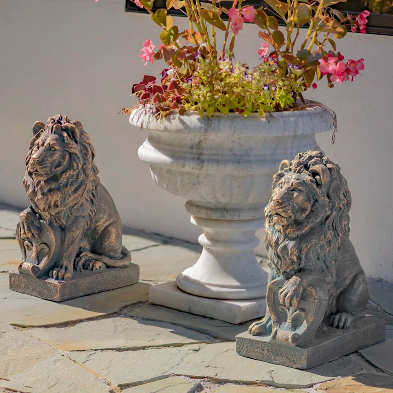 Aleyse Lion Weather Resistant Garden Statue